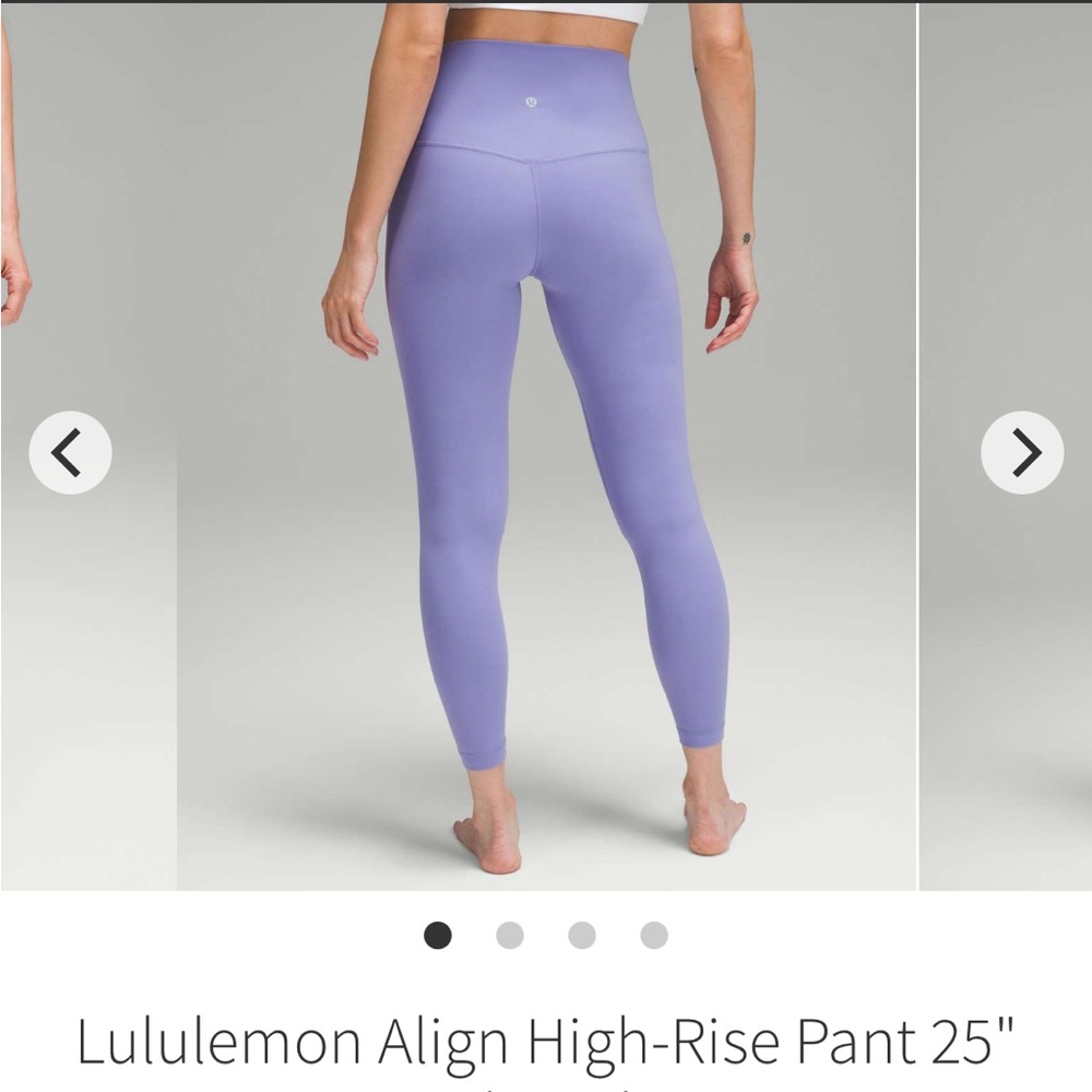 EUC align 25" dark lavender size 4 lululemon - Picture 8 of 12